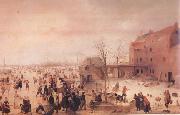 Hendrick Avercamp A Scene on the Ice Near a Town (nn03) oil painting